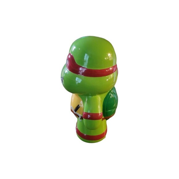 Fab NY TMNT Raphael Piggy Bank Kids 9x6x3 Green Collectible - Picture 2 of 5